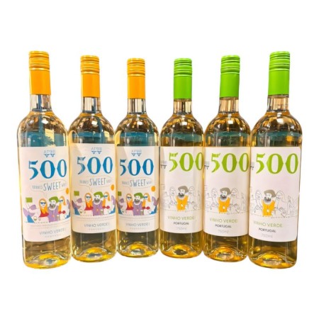 KIT C/6 APDB 500 VINHO VERDE BRANCO SECO E SUAVE