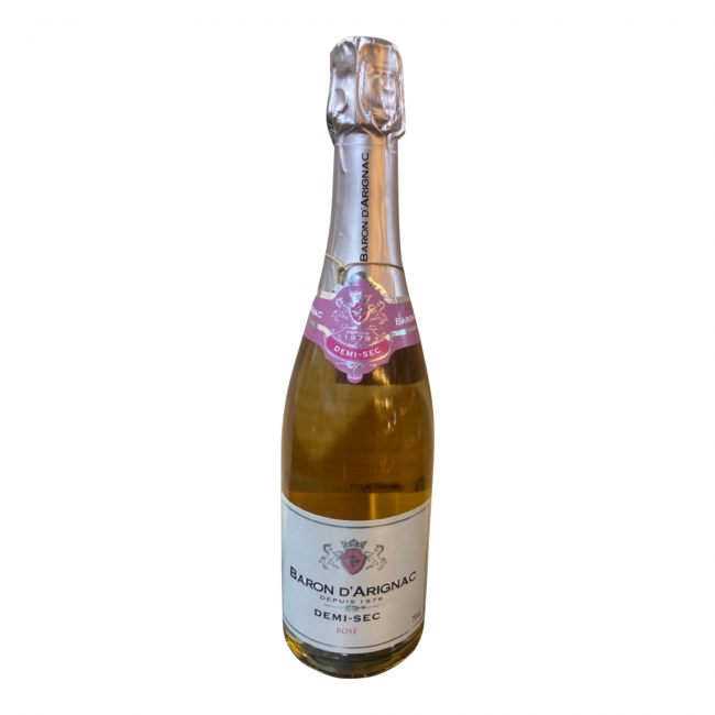 ESPUMANTE BARON D'ARIGNAC DEMI SEC ROSE 750 ml