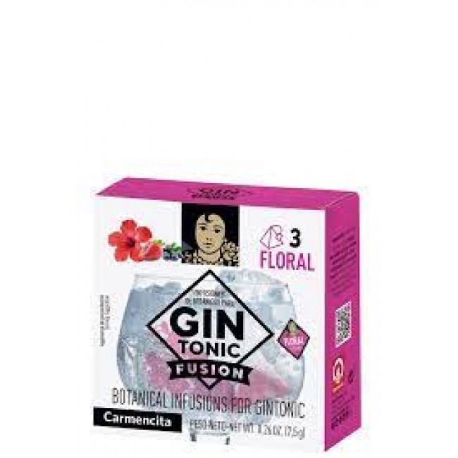 Sachê Floral para Infusão de Gin Tônica 7,5G Carmencita