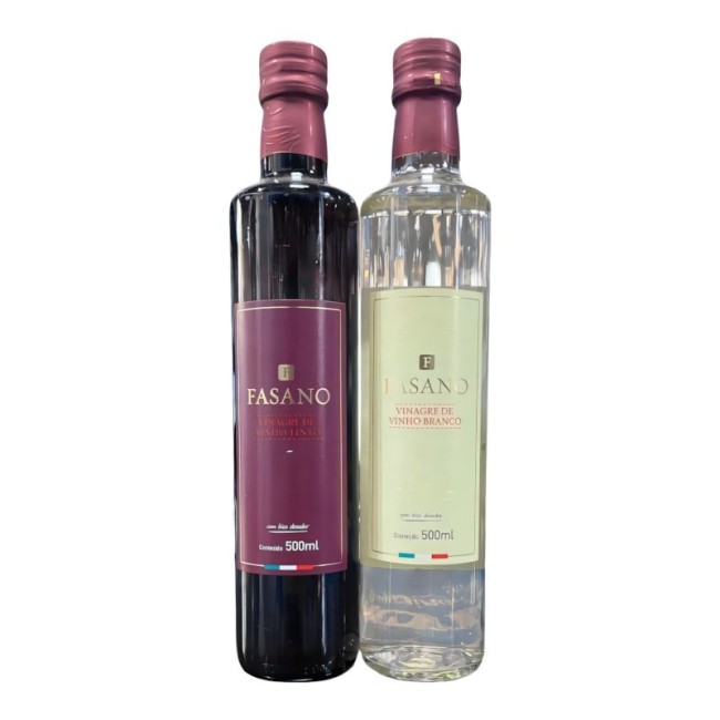 KIT C/2 VINAGRES DE VINHO FASANO