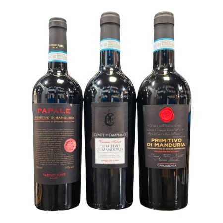 KIT C/3 PRIMITIVO DI MANDURIA DOC