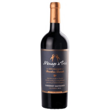 MÉNAGE À TROIS BOURBON BARRELS CABERNET SAUVIGNON 2018 750 ml MÉNAGE À TROIS BOURBON BARRELS CABERNET SAUVIGNON 2018 750 ml