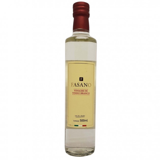 VINAGRE DE VINHO BRANCO FASANO 500 ML