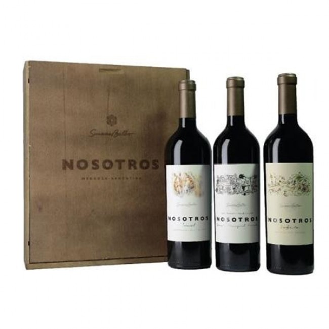 NOSOTROS MALBEC KIT 03 GARRAFAS 750 ML SAFRA 2018